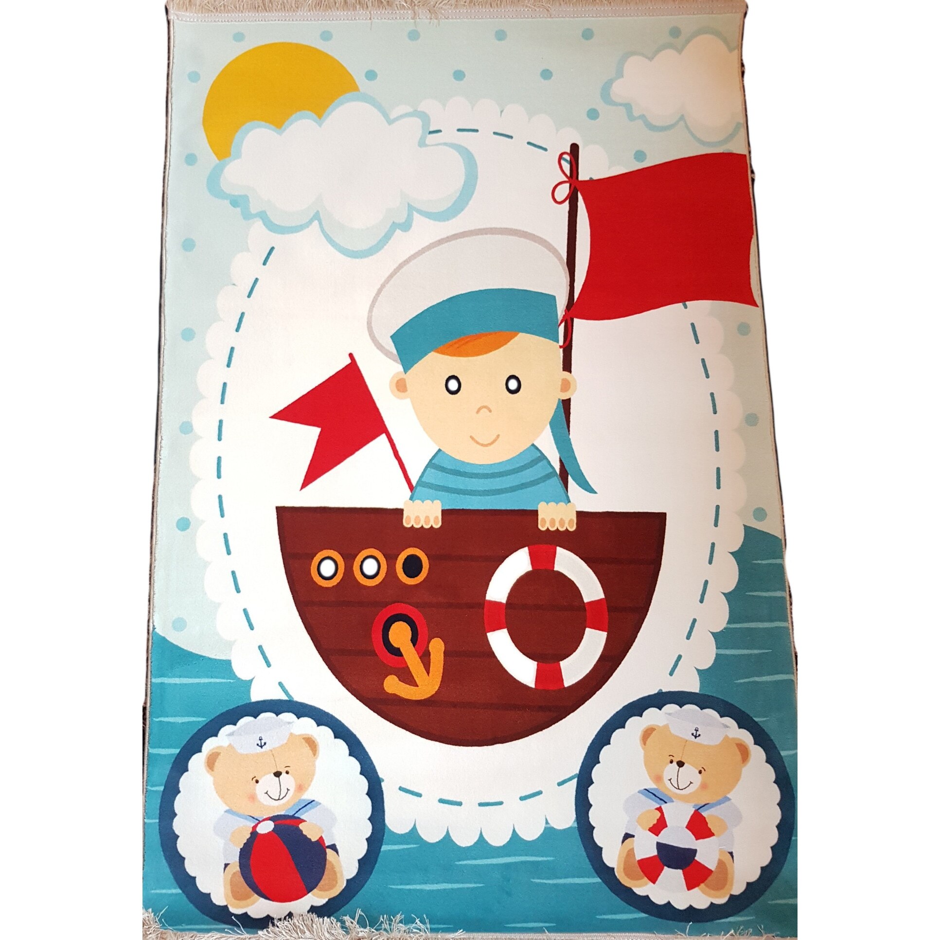 Covor pentru copii , Marinar, Multicolor, 100x150