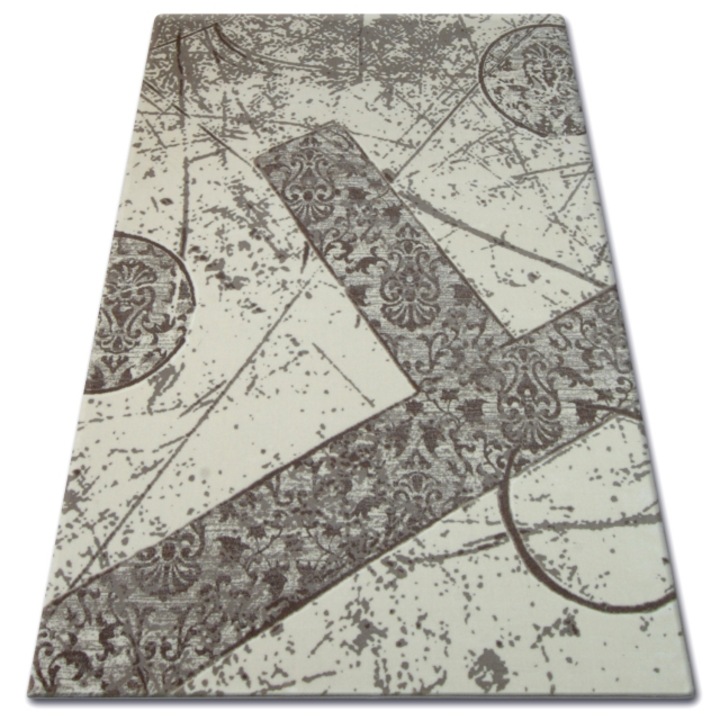 Dywany Łuszczów Akril florya szőnyeg 0304 bézs barna, 80x150 cm