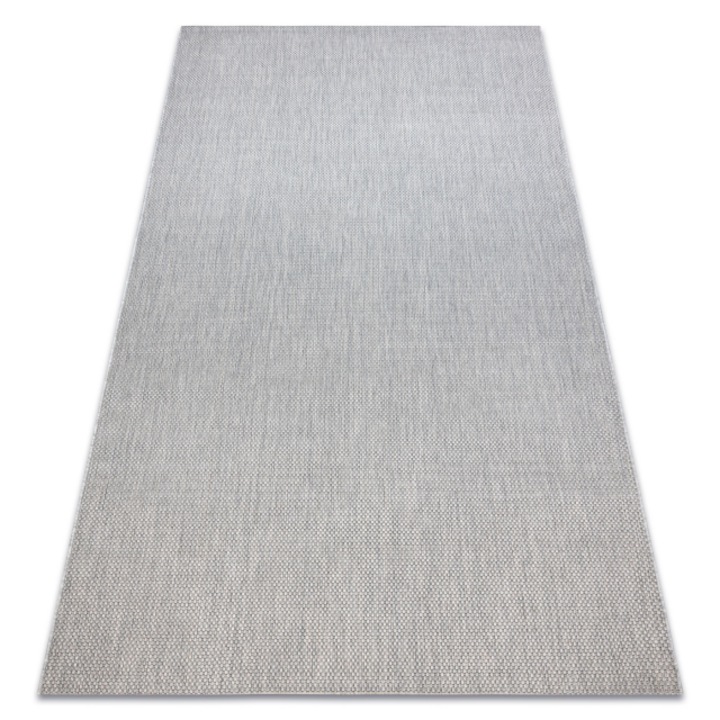 Covor DYWANY ŁUSZCZÓW sisal flat 48663/037 uniforma argintiu, 80x150 cm