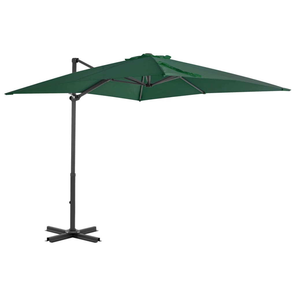 Umbrela de gradina, vidaXL, Aluminiu, 2.5 x 2.5 m, Verde