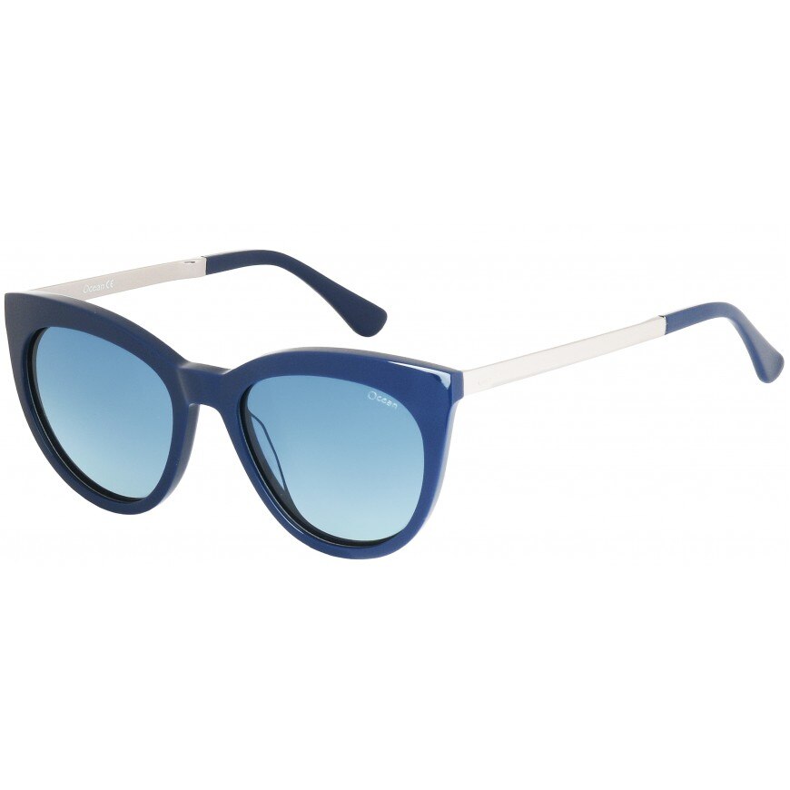 Ochelari de soare OCEAN (18-19) MU38003 C4 NAVI D. BLUE + GUN Metal + BLUE LENS