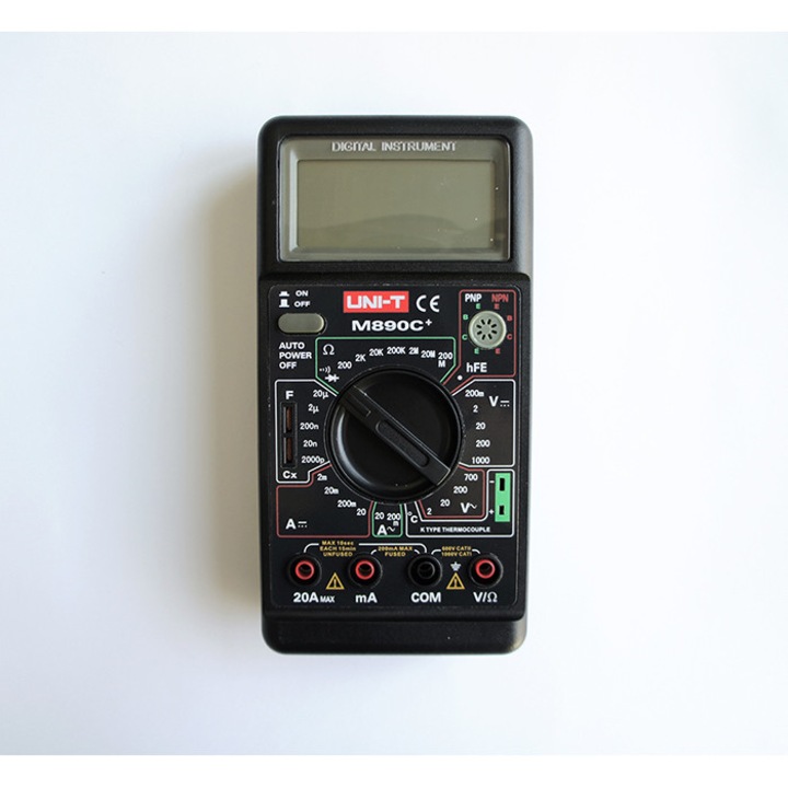 Aparat de masurat, Uni-T, VAC/VDC | AAC/ADC | OHM | °C | F