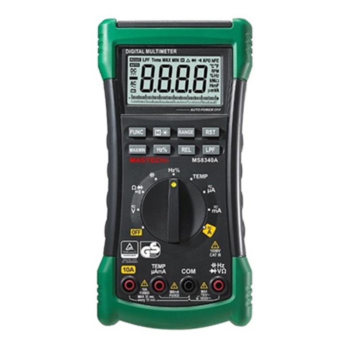 Мултицет MASTECH MS8340A VAC/VDC | AAC/ADC | OHM | F | °C | Hz