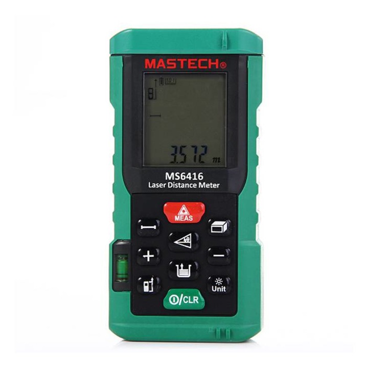 Distametru cu laser, banda de masurare MS6416 pentru masurarea distantei, suprafetei sau volumului 60m