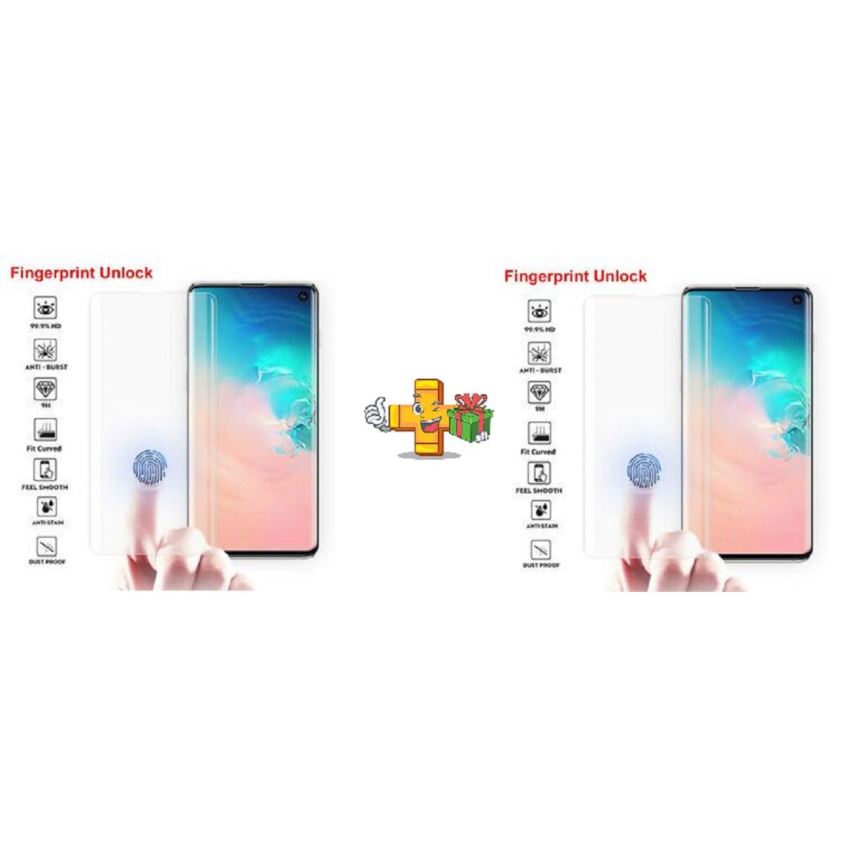 Set 2 folii de sticla Samsung Galaxy S10 Plus, MyStyle FULL GLUE UV