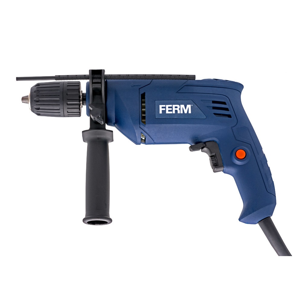 Burghiu cu impact Ferm PDM1057, 500W, 3000, 13mm max, Albastru
