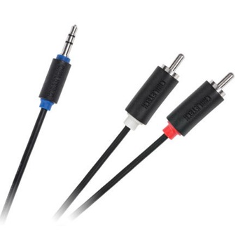 Cablu audio Cabletech, jack stereo 3.5 mm - 2 x RCA tata, 10 m, Negru Cablu audio Cabletech, jack stereo 3.5 mm - 2 x RCA tata, 10 m, Negru
