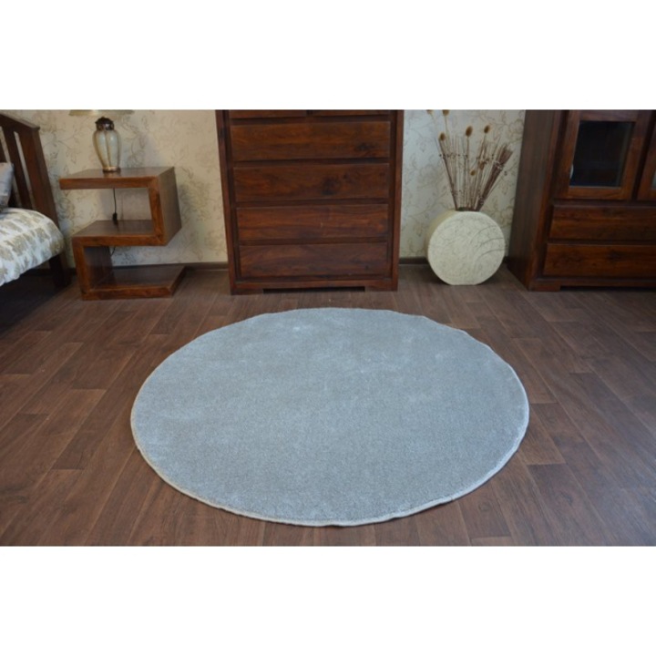Covor DYWANY ŁUSZCZÓW rotund delight gri, cerc 200 cm