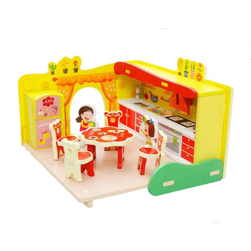 Mini Bucatarie din lemn + accesorii