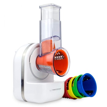 Robot de bucatarie multifunctional Esperanza PANZANELLA EKM027, 150W, 3 in 1, 5 atasamente, Alb Robot de bucatarie multifunctional Esperanza PANZANELLA EKM027, 150W, 3 in 1, 5 atasamente, Alb
