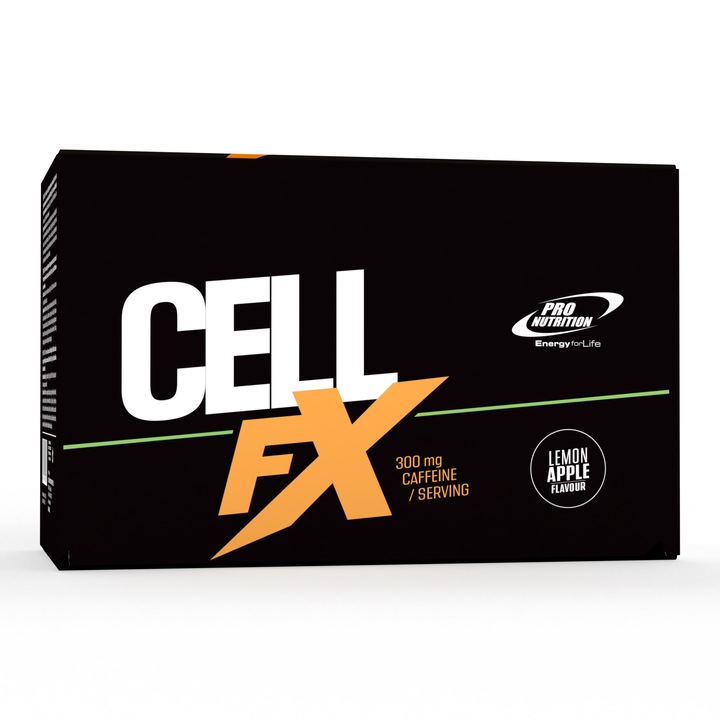 Cell Fx energizáló por, Citrom-Alma ízű, 25 tasak × 15 g