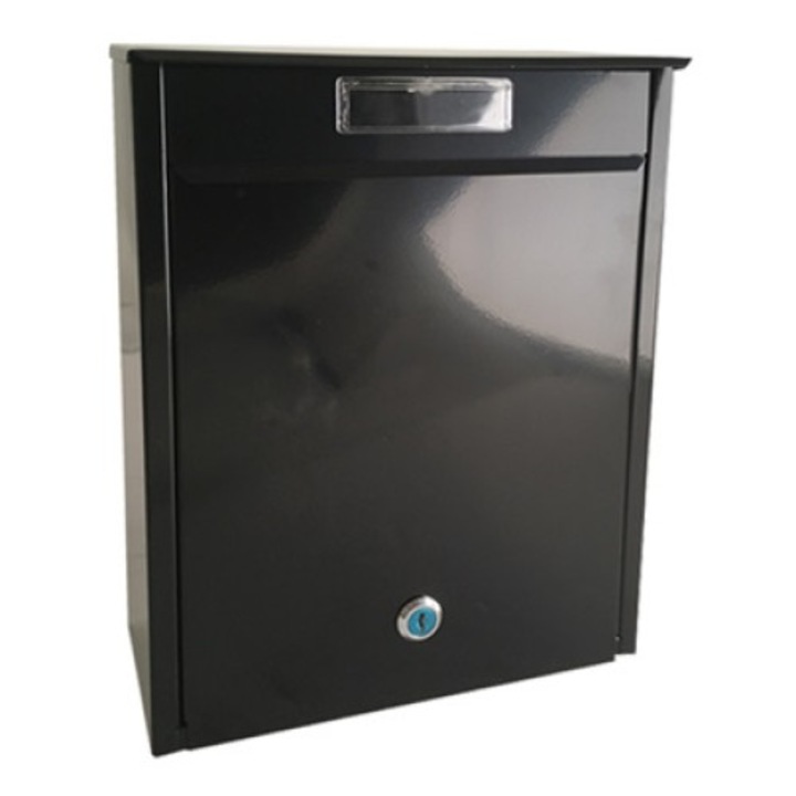 Postaláda álló BAKONY (26x35cm) fekete, névtartóval