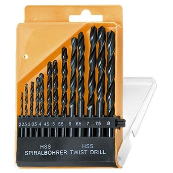 Set burghie pentru metal, 2-8 mm, 13 buc., coada cilindrica, SPARTA Set burghie pentru metal, 2-8 mm, 13 buc., coada cilindrica, SPARTA