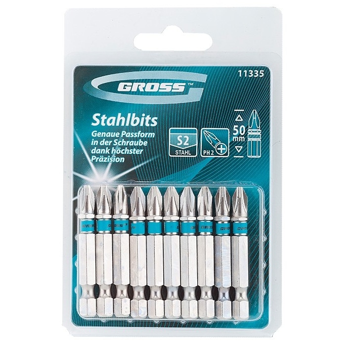 Set Biti РН2 х 50 mm, 10 buc., GROSS