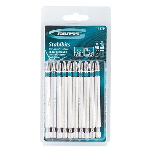 Set Biti РН2 х 90 mm, otel S2, 10 buc., GROSS