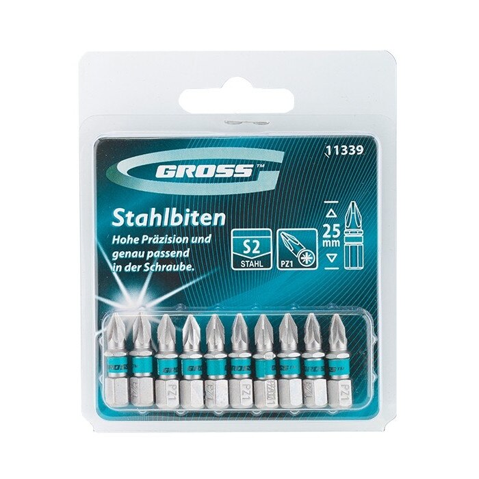 Set Biti РZ1 х 25 mm, 10 buc., GROSS