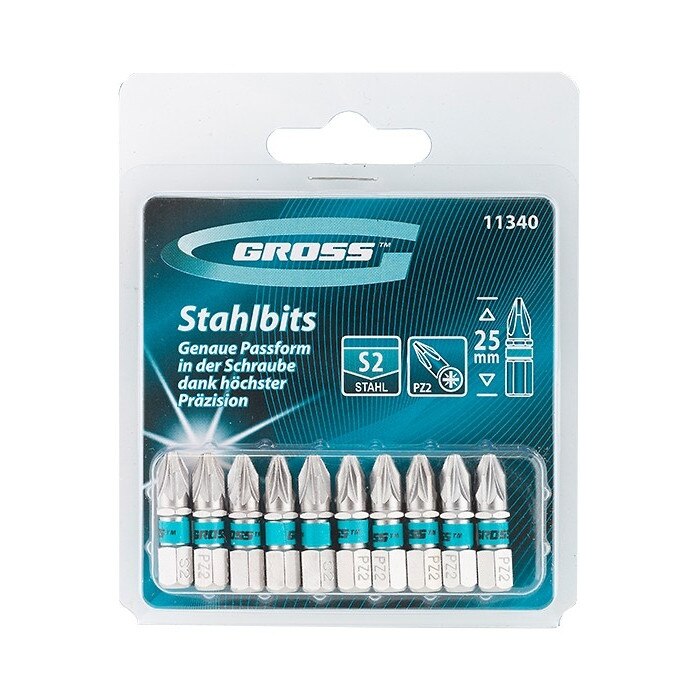 Set Biti РZ2 х 25 mm, 10 buc., GROSS