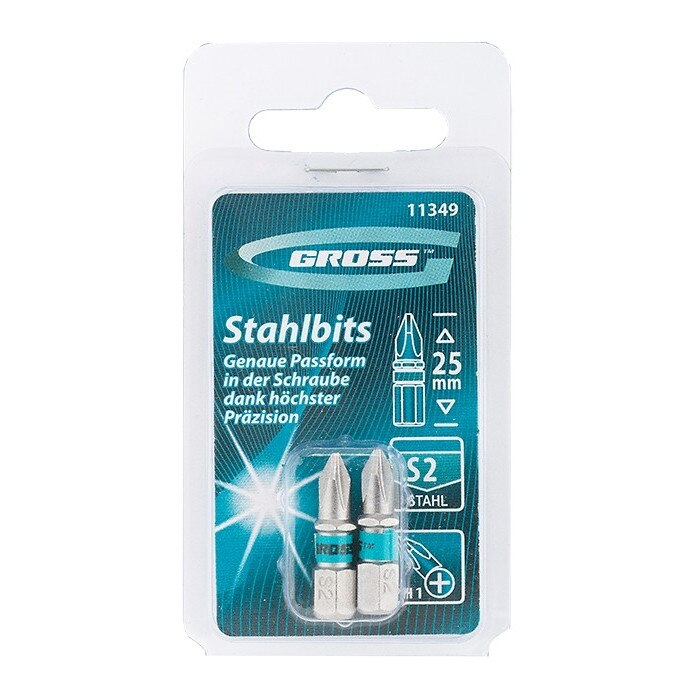 Set Biti РН1 х 25 mm, 2 buc., GROSS