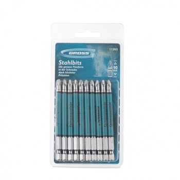 Set biti Рh2 х 90, otel S2, 10 buc, GROSS Set biti Рh2 х 90, otel S2, 10 buc, GROSS