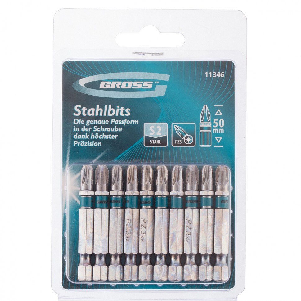 Set Biti РZ3 х 50 mm, 10 buc., GROSS