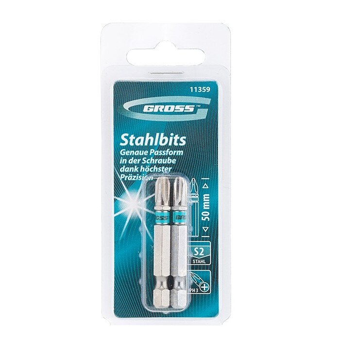 Set Biti РН3 х 50 mm, 2 buc., GROSS