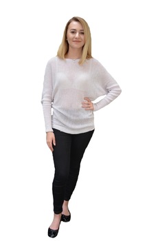 Bluza casual perforata Daleyza, D&J Exclussive, Alb, 36 Bluza casual perforata Daleyza, D&J Exclussive, Alb, 36