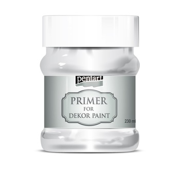 Grund pentru vopsea decorativa soft Pentart - transparent, 230 ml Grund pentru vopsea decorativa soft Pentart - transparent, 230 ml