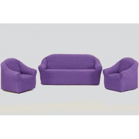 Set huse 321, pentru canapele 3 locuri ,2 locuri si un fotoliu , elastice, fara volane , Lila