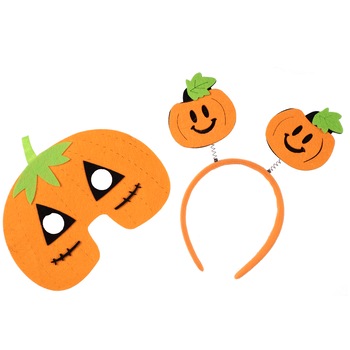 Set Eventy masca si bentita Halloween, Dovleac Set Eventy masca si bentita Halloween, Dovleac