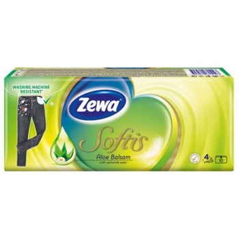 Servetele Nazale, Zewa Softis Aloe Vera, 4 Straturi Servetele Nazale, Zewa Softis Aloe Vera, 4 Straturi