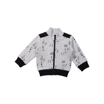 Hanorac copii, Dirkje, cu fermoar, gri Hanorac copii, Dirkje, cu fermoar, gri