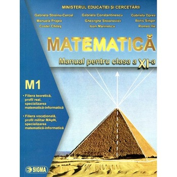 Matematica M1 - G. Streinu Cercel, G. Constantinescu, I. Marinescu, R. Ilie, Ghe. Stoianovici, G. Oprea, M. Prajea, C. Chites Matematica M1 - G. Streinu Cercel, G. Constantinescu, I. Marinescu, R. Ilie, Ghe. Stoianovici, G. Oprea, M. Prajea, C. Chites