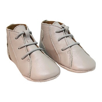 Botosei Piticot BabyFox piele naturala, 6-8 luni, gri Botosei Piticot BabyFox piele naturala, 6-8 luni, gri