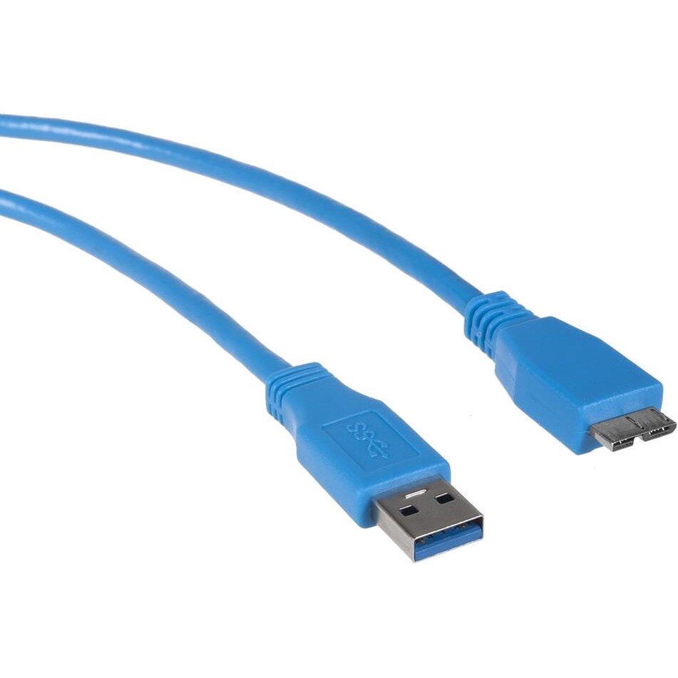 Cablu de conectare , Maclean , MCTV/586 USB 3.0 A(tata) la microB(tata) 0.5 m , albastru
