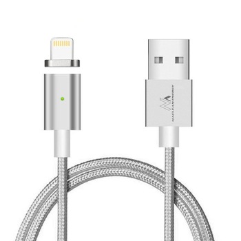 Cablu de incarcare de mare viteza , Maclean , MCE178 , USB /C 1 m , argintiu Cablu de incarcare de mare viteza , Maclean , MCE178 , USB /C 1 m , argintiu