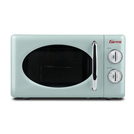 Cuptor cu microunde Girmi retro vintage, 20l, 700W, timer, grill, verde