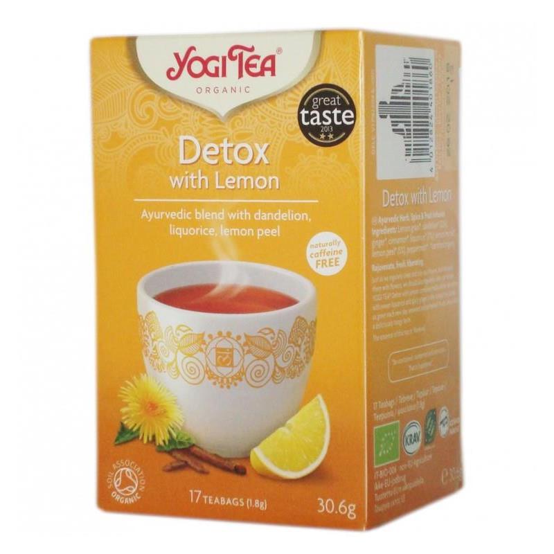 Ceai Bio Detoxifiant cu Lamaie Yogi Tea 30.60gr