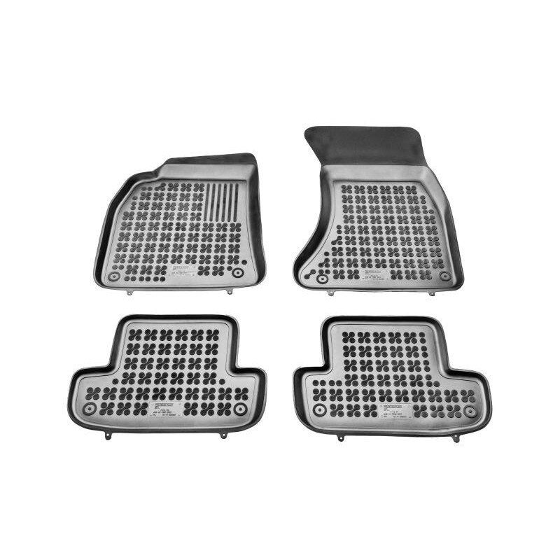 Set 4 covorase auto tip tavita REZAW PLAST, Cauciuc, pentru AUDI A5 06.07-01.17 DECAPOTABIL/COUPE, Negru