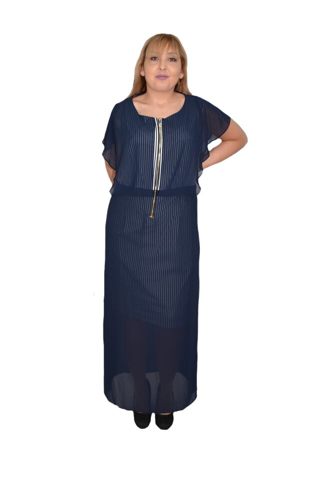 Rochie Joanna,model dungat, D&J Exclussive, Bleumarin