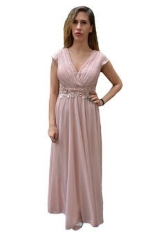 Rochie de seara Silvana cu sclipici, D&J Exclussive, Roz Pudra Rochie de seara Silvana cu sclipici, D&J Exclussive, Roz Pudra