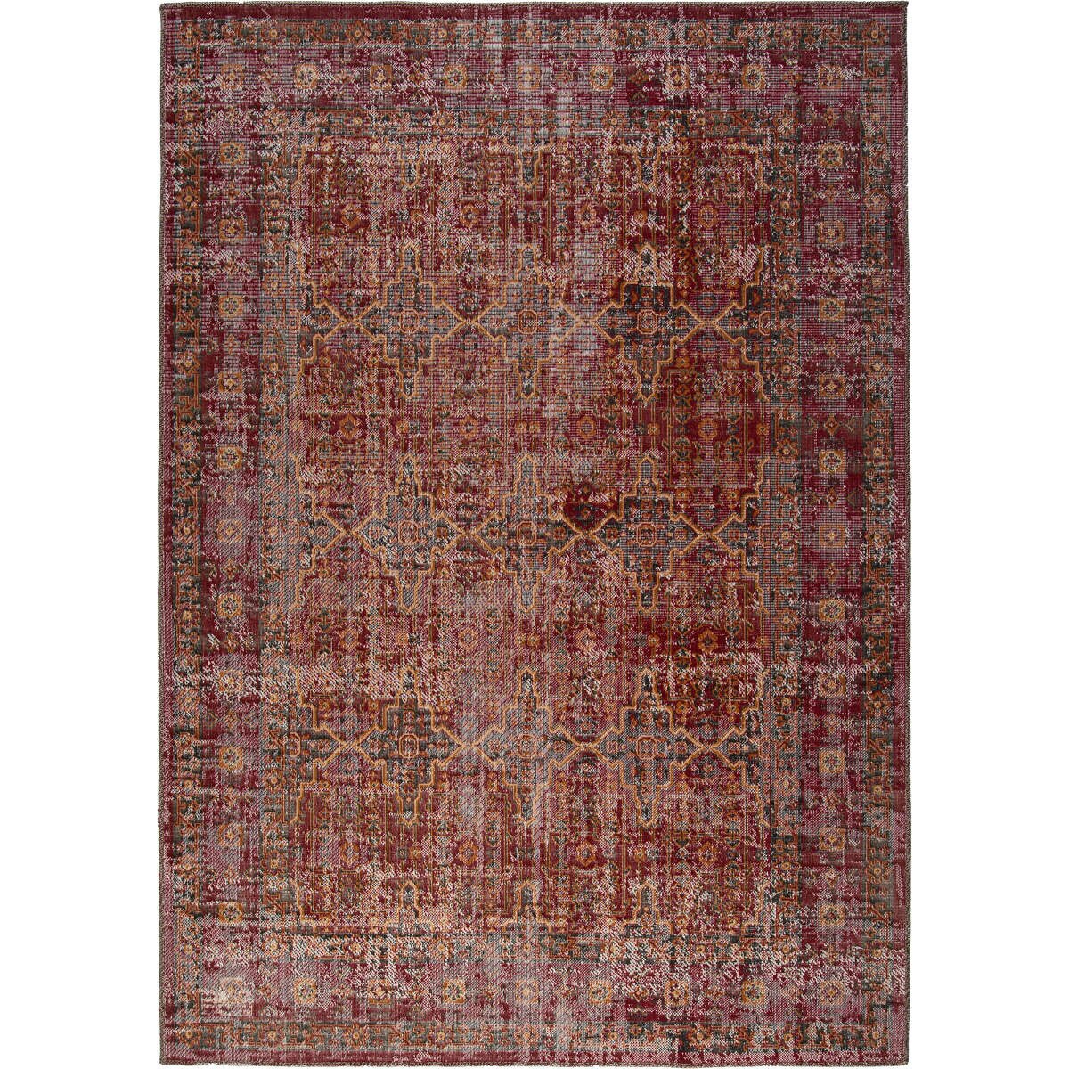 Covor Modern & Geometric Domos, Rosu, 200x290, C15-258804