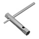 Set chei tubulare, cilindrice, 8-17 mm, cu antrenor, galvanizate, 6 buc., SPARTA