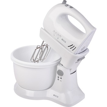 Mixer de mana cu bol ECG RSM 02, 300 W, 3.3 L, 5 viteze, functie Turbo, alb Mixer de mana cu bol ECG RSM 02, 300 W, 3.3 L, 5 viteze, functie Turbo, alb