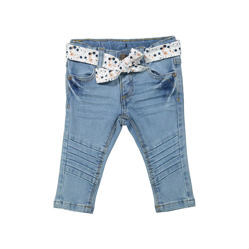 Blugi fete, Dirkje, cu cordon, albastri, Albastru