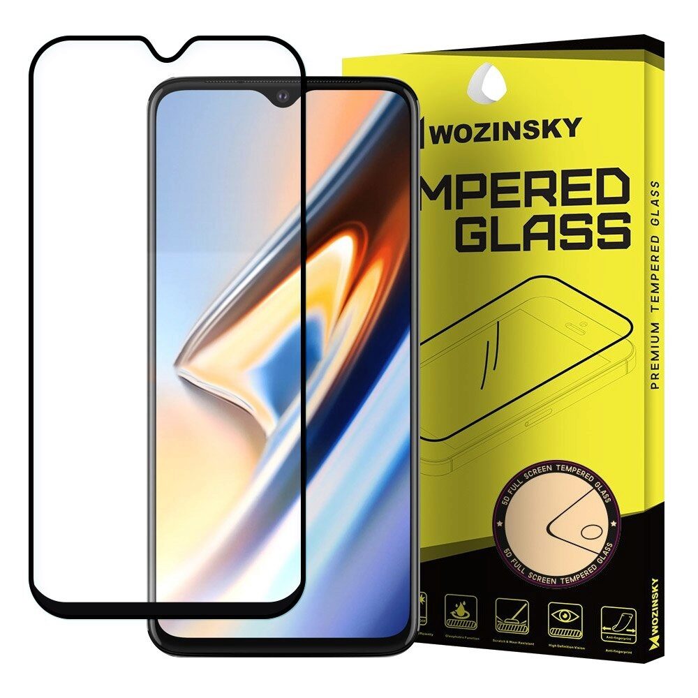 Folie Sticla Wozinsky Super Tough pentru OnePlus 7T, FullCover, Case Friendly, Negru