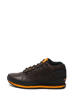 New Balance, Pantofi sport mid-high de piele nabuc si plasa New Balance, Pantofi sport mid-high de piele nabuc si plasa