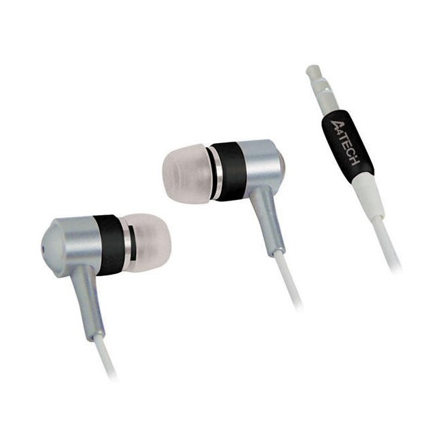 Casti А4tech MK650, In-Ear, Negru/Gri