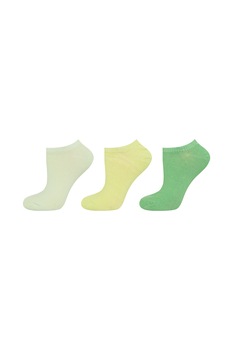 Set 3 perechi sosete scurte, diferite nuante de verde, Soxo, Multicolor, 35-40 EU Set 3 perechi sosete scurte, diferite nuante de verde, Soxo, Multicolor, 35-40 EU