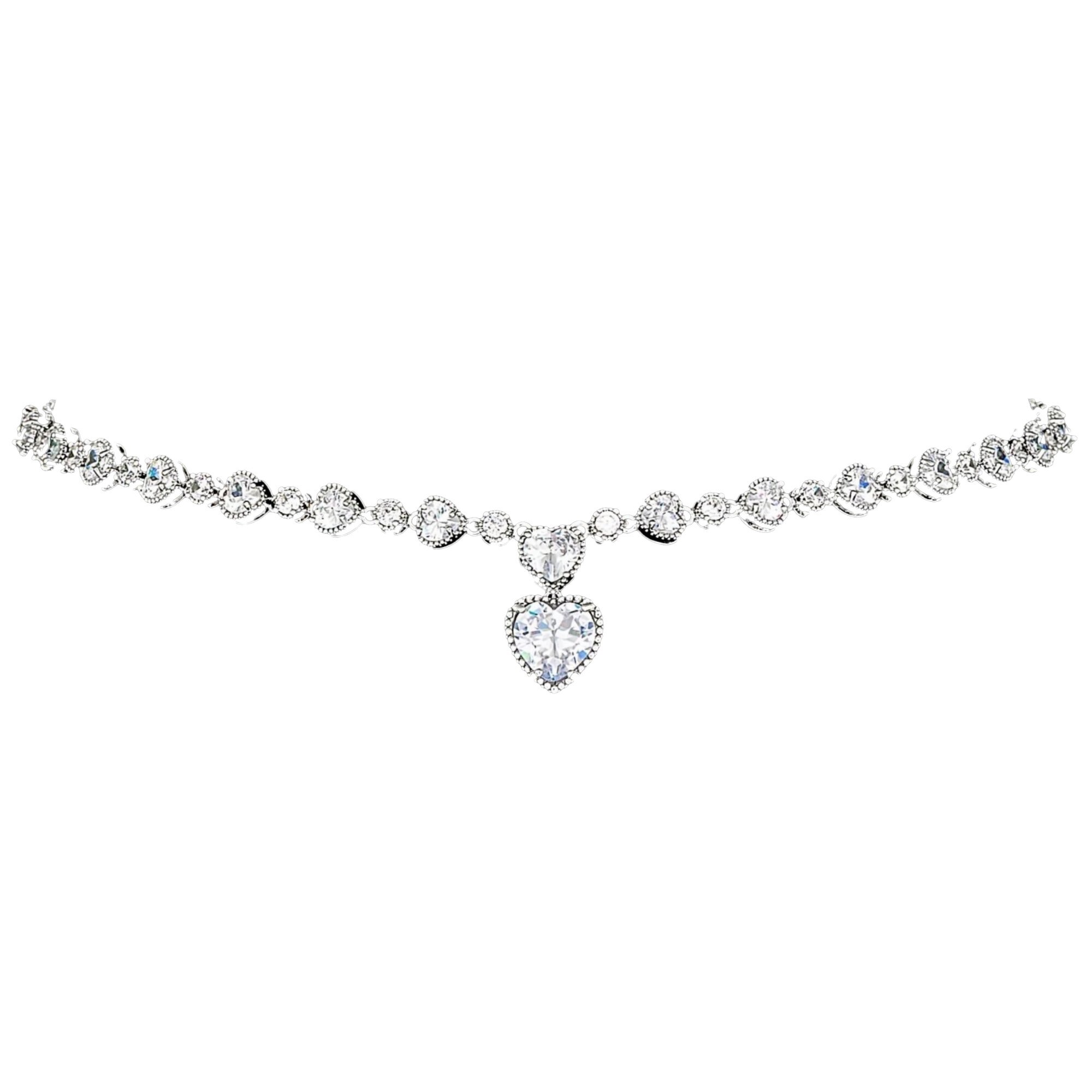 Colier placat cu Aur 18K si Diamante, Calypso Platinum
