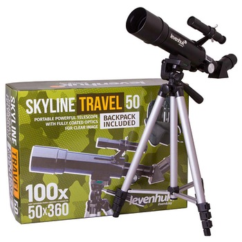 Telescop Levenhuk Skyline Travel 50 cu rucsac, Refractor Telescop Levenhuk Skyline Travel 50 cu rucsac, Refractor